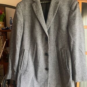 Gray Herringbone Blazer CALVIN KLEIN